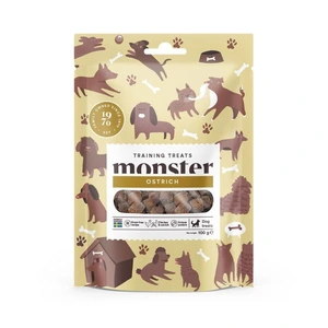 Monster Pet Food treningsgodbiter med struts til hund 100 g