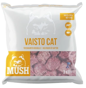 Mush Vaisto frossent råfôr med okse og gris til katt 3 kg