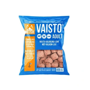 Mush Vaisto frossent råfôr med okse, kalkun og laks til hund 800 g