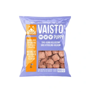 Mush Vaisto Valp gris-kalkun-kylling frosset hundefôr 800 g