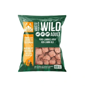 Mush Vaisto Wild frossent råfôr med rein, lam og elg til hund 800 g