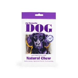 My favourite DOG tvunnet råskinnspinner med lam 12 cm, 72 g, 6 stk