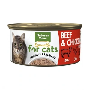 Natures Menu våtfôr med storfe og kylling til katt 85 g