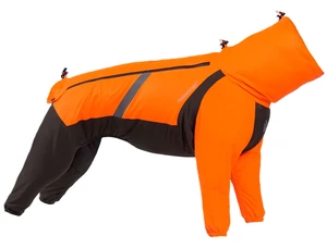 Non-stop dogwear Fjord regndekken til hund oransje/svart str 30