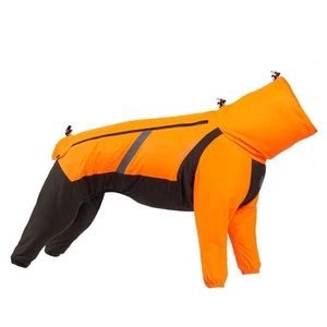 Non-stop dogwear Fjord regndekken til hund oransje/svart str 50