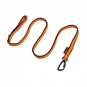 Non-stop dogwear strikkbånd til hund svart/oransje 2,8 m x 23 mm