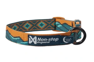 Non-stop dogwear Trail Quest Rachel Pohl edition halsbånd til hund blågrønn/eik str S