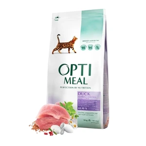 Optimeal Adult & Senior Hairball Control tørrfôr med and til katt 4 kg