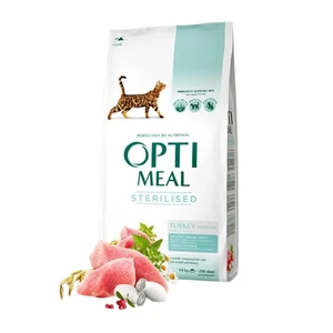 Optimeal Adult & Senior Sterilised & Urinary Care tørrfôr med kalkun til katt 4 kg