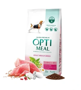 Optimeal tørrfôr med kalkun til hund av mellomstore raser 1,5 kg