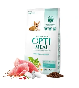 Optimeal tørrfôr med kalkun til valp 1,5 kg