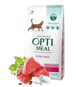 Optimeal tørrfôr med kalvekjøtt til katt 1,5 kg