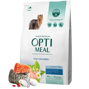 Optimeal tørrfôr med laks til hund av miniatyrraser 4 kg