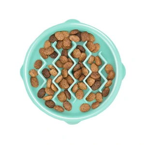 Outward Hound Fun Feeder Slo-Bowl hundematskål mint X-Small 14 x 3 cm