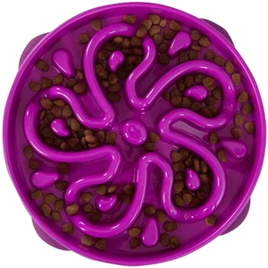 Outward Hound Fun Feeder Slo-Bowl til hund lilla 20,5 x 5 cm