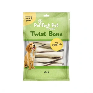 Perfect Pet Twist tyggebein med kylling til hund 30 stk 360 g