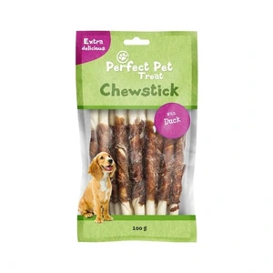 Perfect Pet viklet tyggebein med and til hund 13 cm 100 g