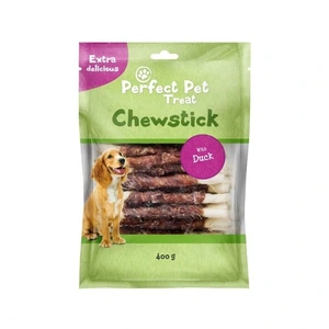 Perfect Pet viklet tyggebein med and til hund 13 cm 400 g