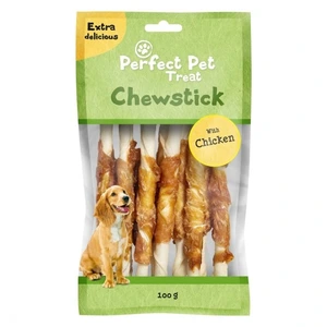 Perfect Pet viklet tyggebein med kylling til hund 13 cm 100 g