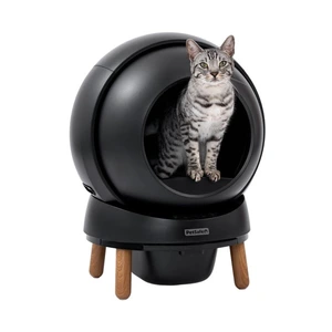 PetSafe SmartSpin selvrensende kattetoalett svart