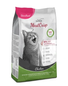Platinum MeatCrisp Sterilised tørrfôr med kylling til katt 1,5 kg
