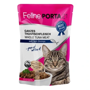 Porta21 Feline tunfisk med reker våtfôr til katt 100 g