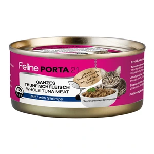 Porta21 Feline våtfôr med tunfisk og reker til katt 156 g