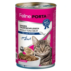Porta21 Feline våtfôr med tunfisk og reker til katt 400 g