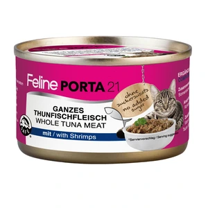 Porta21 Feline våtfôr med tunfisk og reker til katt 90 g