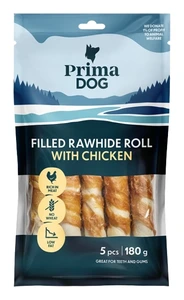 Prima Dog fylt råhud med kylling til hund 5 stk 180 g