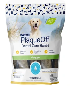 ProDen PlaqueOff Dental Care Bones Veggie til hund 482 g