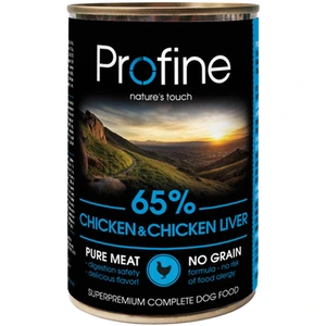 Profine våtfôrbokser til hund 65 % kylling med lever 400 g