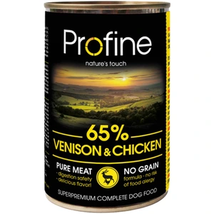 Profine våtfôrbokser til hund 65 % vilt og kylling 400 g