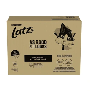 Purina Latz Agail blandet utvalg i gel til katt 80 x 85 g