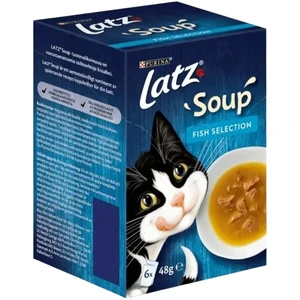 Purina Latz Soup Fish Selection våtfôr til katt 6 x 48 g