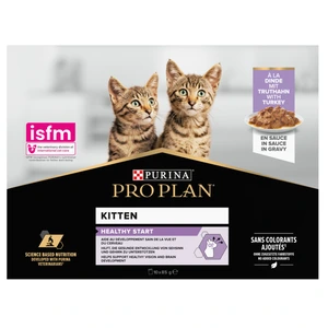 Purina Pro Plan Healthy Start våtfôr med kalkun i saus til kattunge 10 x 85 g
