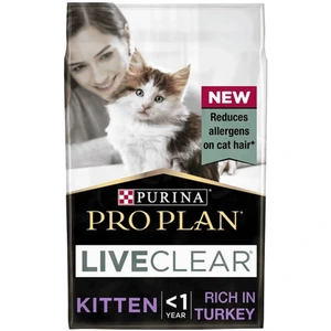 Purina Pro Plan LiveClear tørrfôr med kalkun til kattunge 1,4 kg