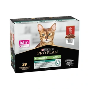 Purina Pro Plan Sterilised med biff våtfôr til katt 10 x 85 g