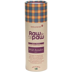 Raw for Paw hundegodbiter med villrein 38 g