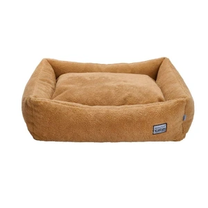 Resploot Tuffles hundeseng teddy brun 75 x 60 cm