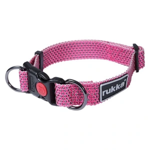 Rukka Star halsbånd til hund rosa 1,5 x 20-30 cm