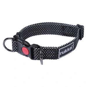Rukka Star halsbånd til hund svart 2,5 x 30-50 cm