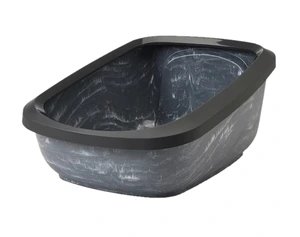 Savic Aseo Jumbo Marble kattetoalett grå/hvit 67,5 x 48,5 x 29 cm