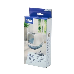 Savic Bag it Up Jumbo poser til kattetoalett transparent 6 stk