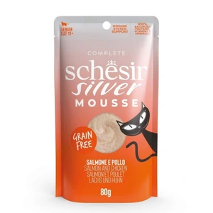 Schesir Silver Mousse med laks våtfôr til katt 80 g