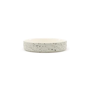Scruffs Zen katteskål i keramikk grå 13 cm 16 x 3 cm