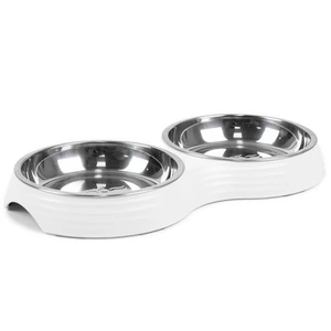 Selected by ZOO kattematbar Ripple hvit S/M 2 x 200 ml 28 x 15 x 3 cm