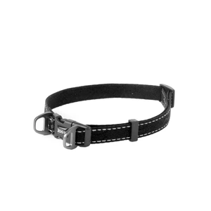 Selected by ZOO Rufus justerbart hundehalsbånd svart 15 mm x 35-50 cm