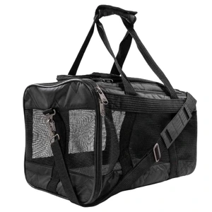 Sherpa Deluxe transportveske til kjæledyr svart stor 48 x 30 x 29 cm