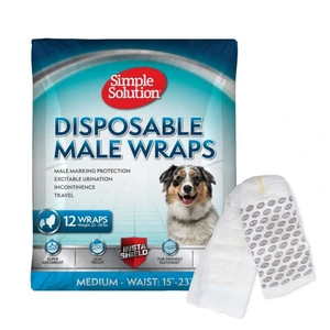Simple Solution Disposable Male Wrap skvettebeskyttelse til hund str M